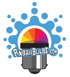 Logo for PinBallBulbs, offering light bulbs for pinball machines at http://www.pinballbulbs.com/