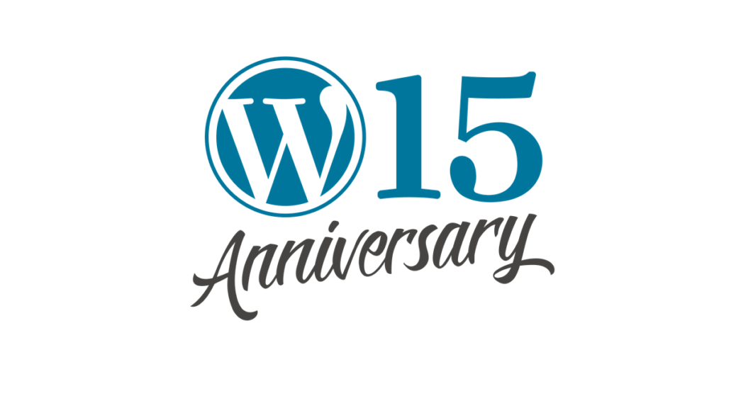 WordPress 15th Anniversary Logo